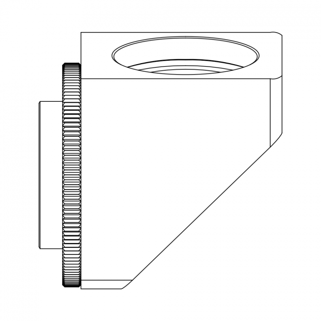 Éclairage coaxial à LED à angle droit